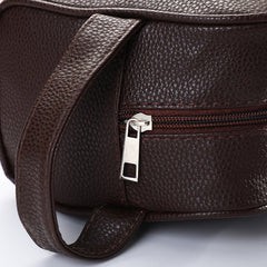 Men's travel cosmetic bag in PU leather by Zen, featuring a toiletry organizer with multiple compartments for grooming essentials.