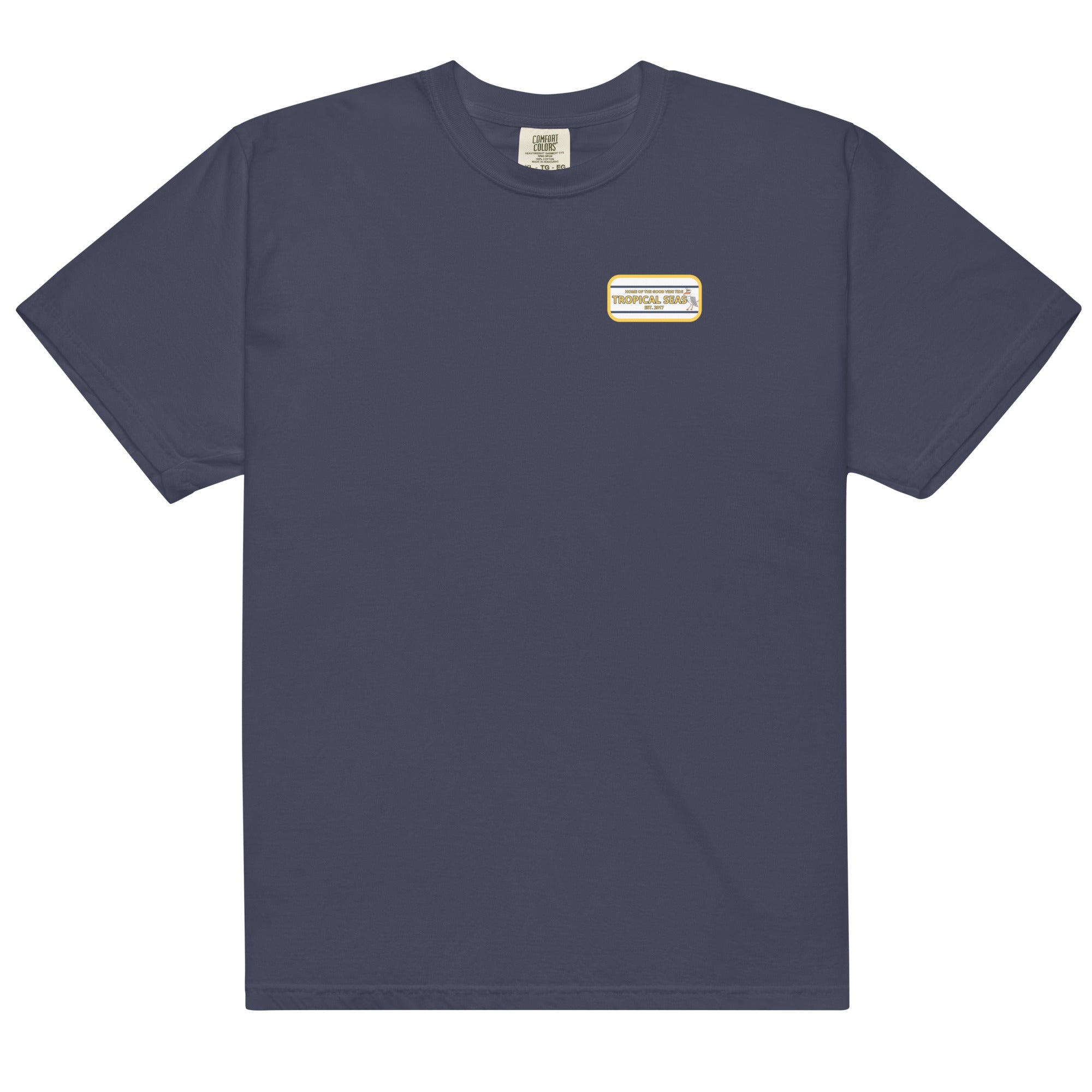 Men’s High Flying Sailor Heavyweight T-Shirt by Memories but Unique, featuring a nautical-themed graphic on a durable cotton shirt.