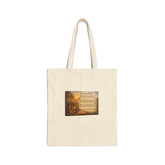 Canvas Tote — Inspirational "Grit" / Sunflower Design Tote Bag