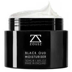 Black Oud men's face moisturizer by Memories but Unique, hydrating daily facial cream for men, 50mL, natural skincare for healthy skin.
