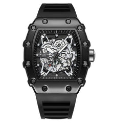 Luminous Men’s Watch by Memories but Unique with black dial, luminous hands, stainless steel strap, and sleek design.