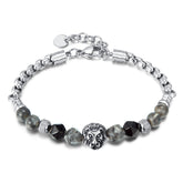 Memory but Unique Kim Carrey Italian handmade stainless steel men's bracelet, casual trendy accessory for birthday or anniversary gifts