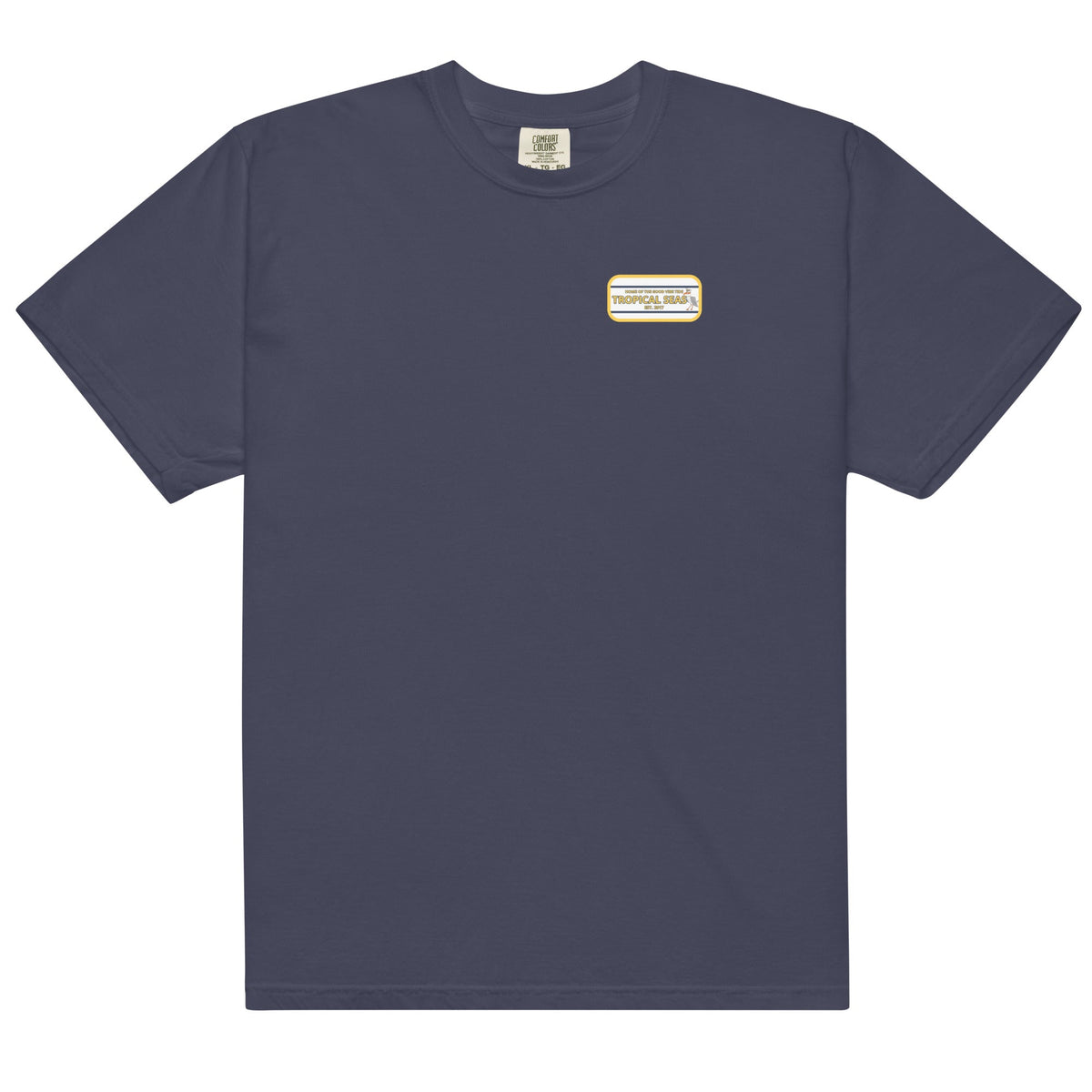 Men’s High Flying Sailor Heavyweight T-Shirt by Memories but Unique, featuring a nautical-themed graphic on a durable cotton shirt.