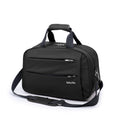 Men's portable waterproof travel fitness bag by Memories but Unique, showing a sleek black duffle with water-resistant material.