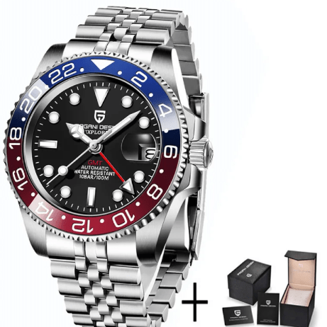 Luminous Men's Watch by Memories but Unique featuring a sleek black strap and luminous dial for easy time reading in low light.