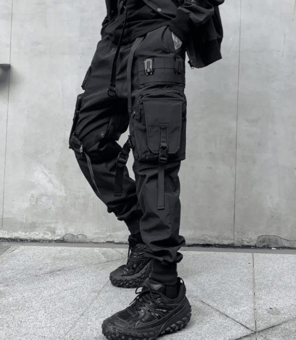 Men's Zen functional leggings in black, designed for active wear, featuring a comfortable fit and athletic style.