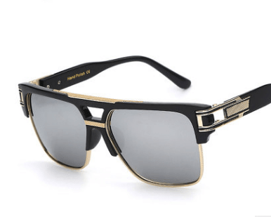 Men's Memories but Unique sunglasses with black frames and tinted lenses, stylish and protective for everyday wear.