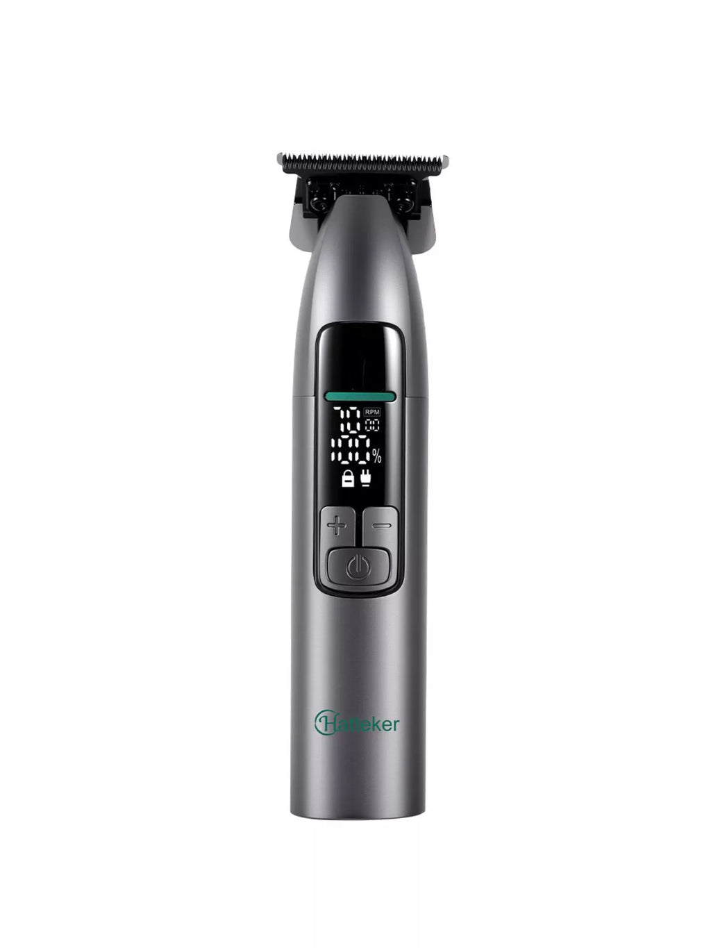Rechargeable cordless hair clipper from Trendsi with LED display, waterproof design, and portable build for easy grooming.