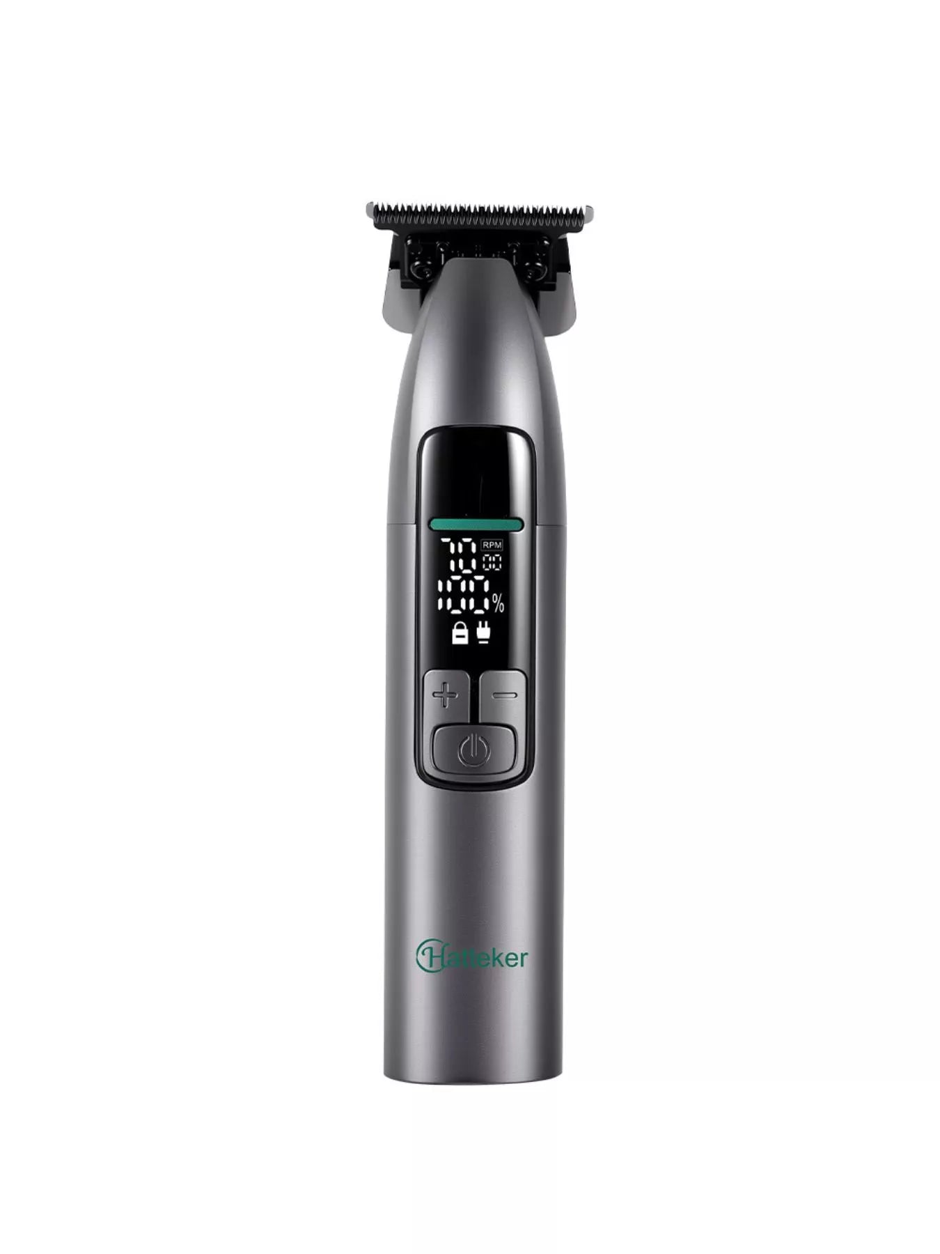 Rechargeable cordless hair clipper from Trendsi with LED display, waterproof design, and portable build for easy grooming.
