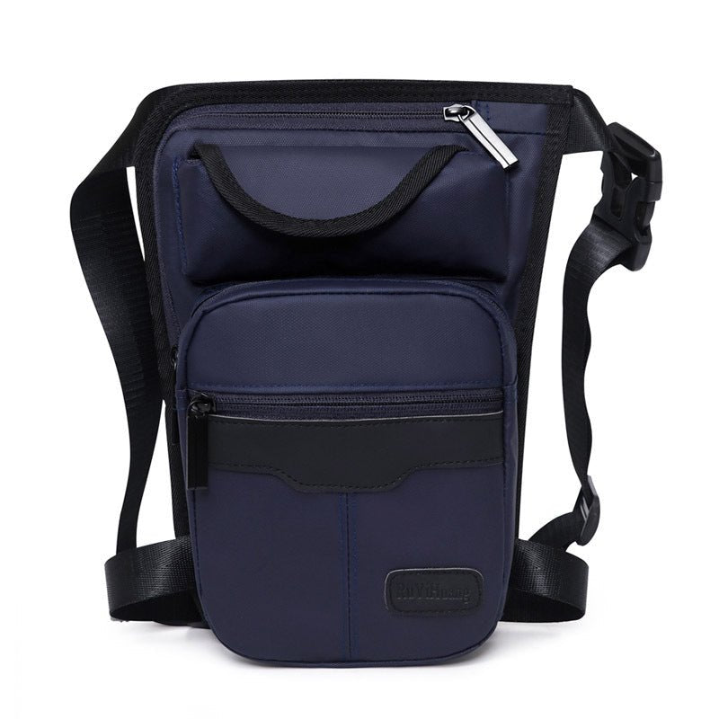 Trendy men's travel sports waist bag for fishing gear, made by Memories but Unique, with multiple compartments and adjustable strap.