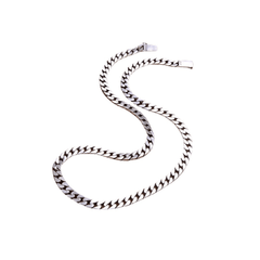 Men's fashion chain clutch with silver-tone metal details, featuring a sleek design and textured surface for stylish accessorizing.