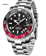 Luminous Men's Watch by Memories but Unique with a black strap and glowing dial, showcasing modern design and sleek style.