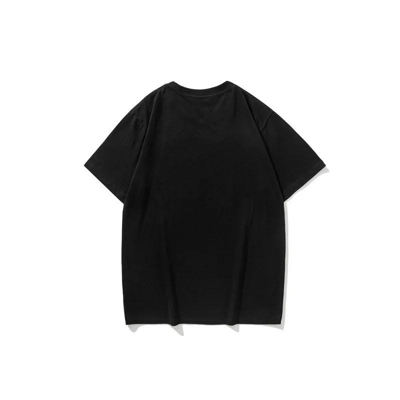 High-quality Memories brand men's fashion T-shirt with a stylish printed design, loose fit, and modern look.