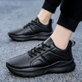 Men's Zen walking sneakers with lightweight PU leather, non-slip soles, ideal for jogging and casual leisure footwear.