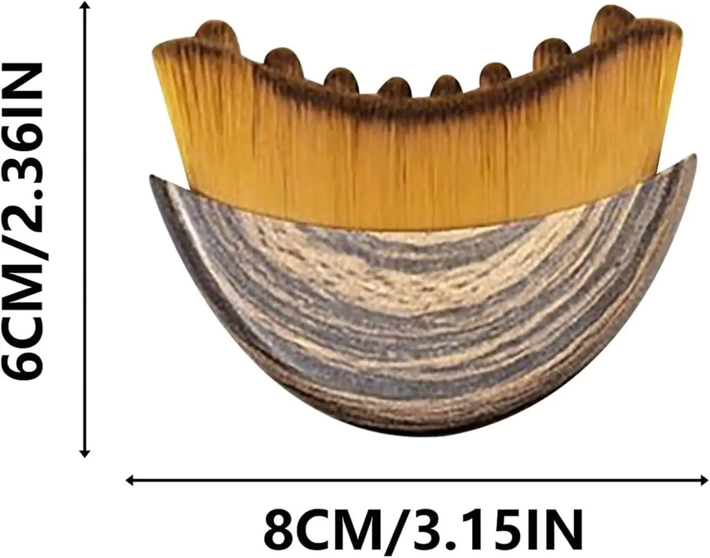 Memories but unique lymphatic contour face brush for chin and jawline sculpting, drainage massage, ergonomic skin-fitting design.