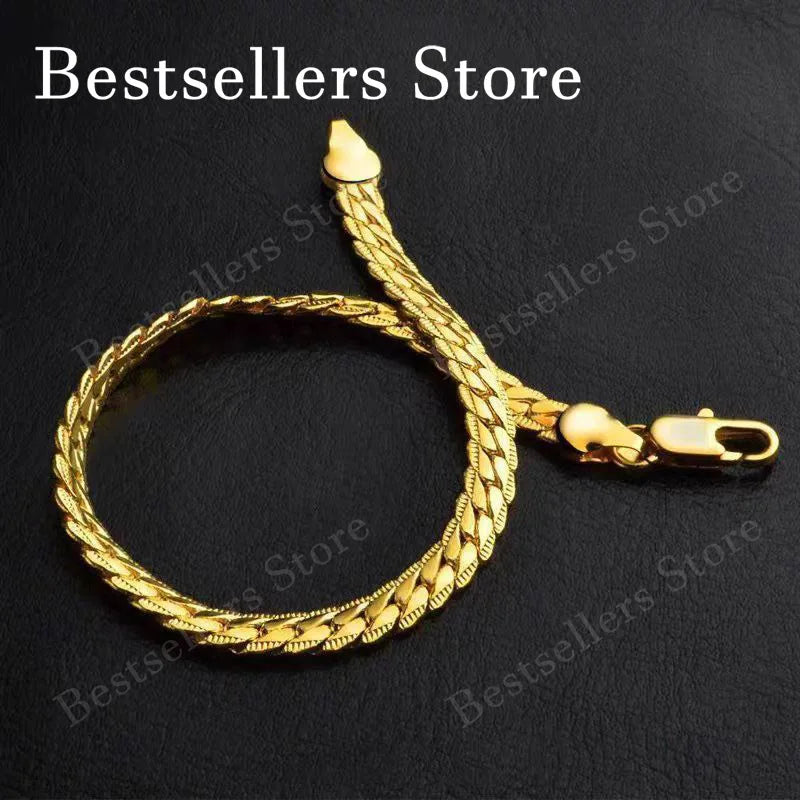 925 sterling silver and 18K gold embossed bracelet, stylish unisex jewelry for men and women, perfect for wedding gifts