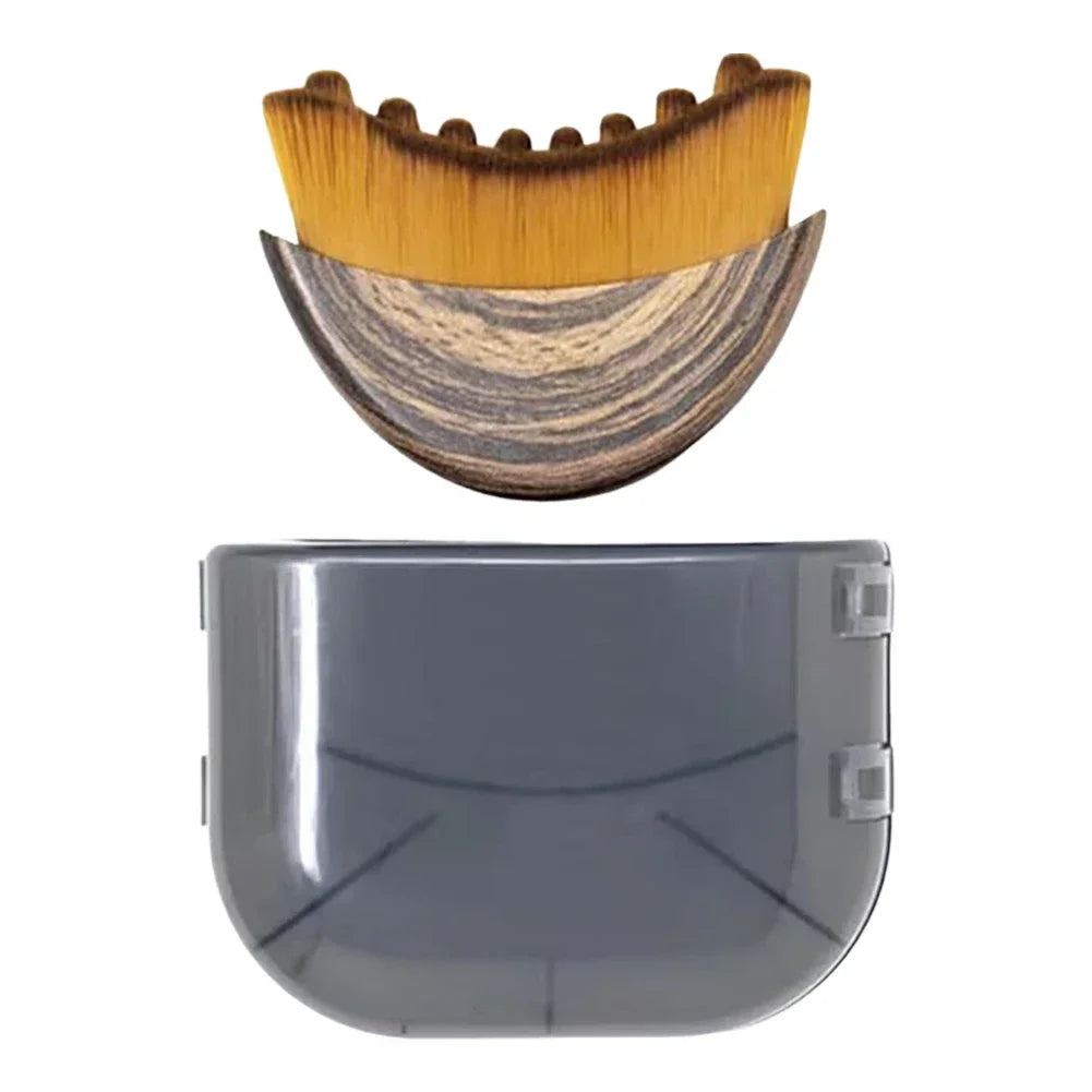 Lymphatic contour face brush by Memories but Unique for chin and jawline sculpting, drainage, and precise skin fit.