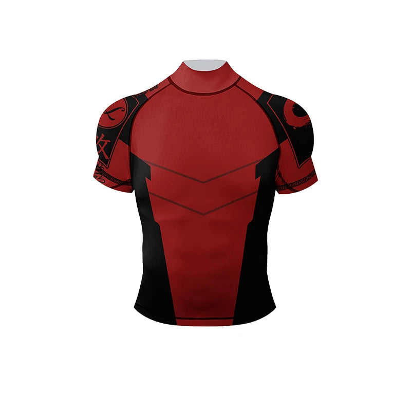 Memories but Unique 4-piece BJJ rashguard set for men, featuring grappling compression shirts and pants in a sportswear design.