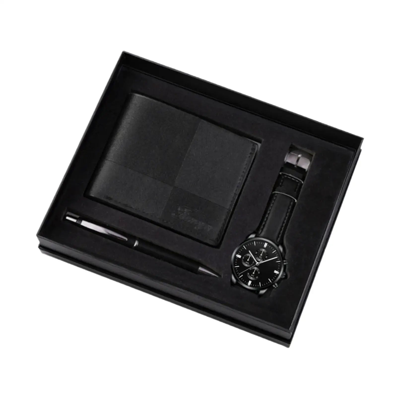 Gift set for men by Memories but Unique, featuring grooming products and accessories arranged in an appealing display.
