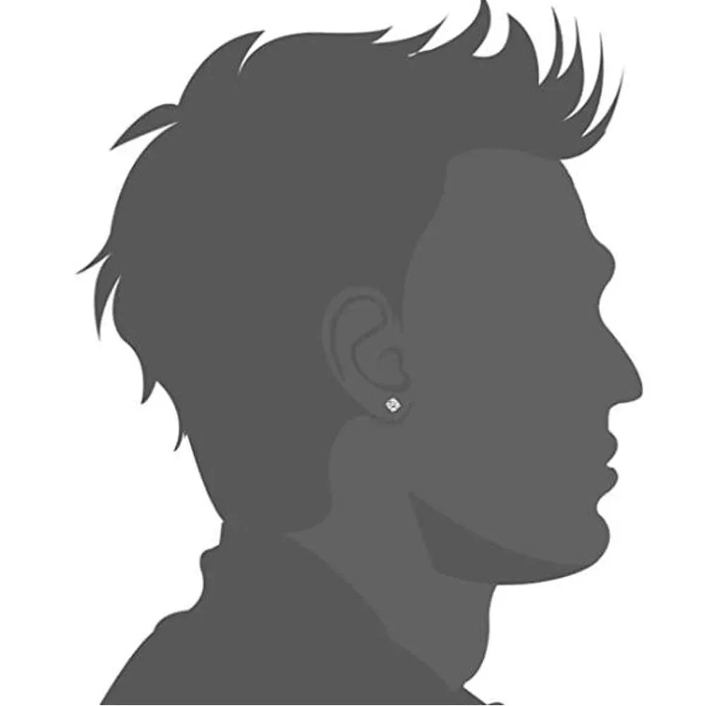 Pair of punk-style magnetic ear studs with cross design, non-piercing earrings for men, from Memories but Unique jewelry collection