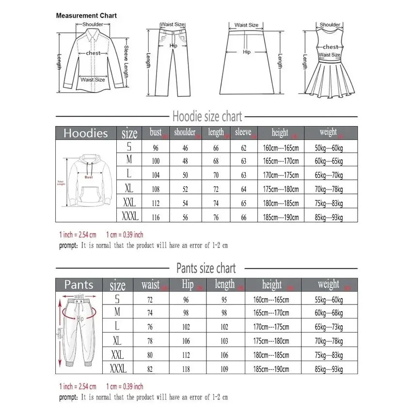 Two sets of fashionable men's sportswear including zippered hooded sweatshirt and sweatpants for casual fitness and jogging by Memories but Unique.