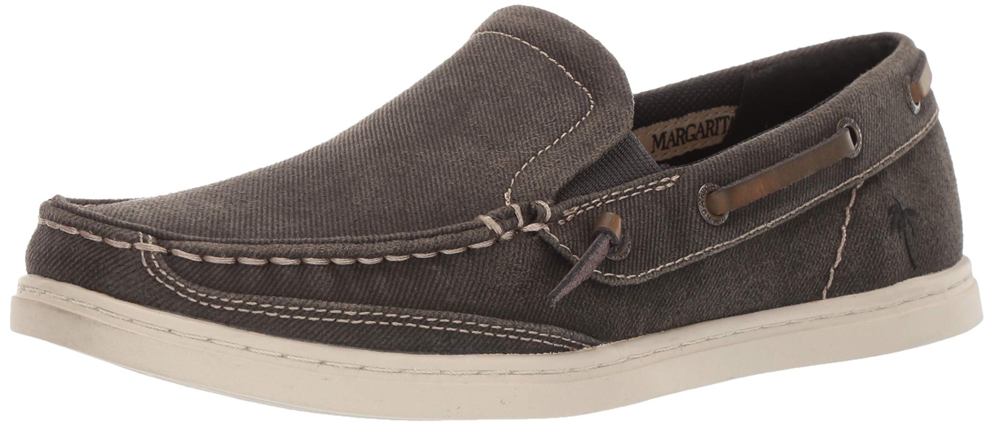 Memories but Unique men's black Dock Slip-on boat shoe, size 8.5 US, featuring a casual slip-on design with boat-inspired style.