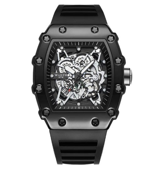 Luminous men's watch by Memories but Unique featuring a sleek design with glowing dial and stainless steel band.