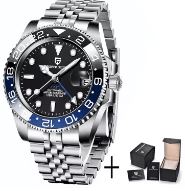 Luminous Men's Watch by Memories but Unique with a sleek black strap and glowing dial for stylish timekeeping.