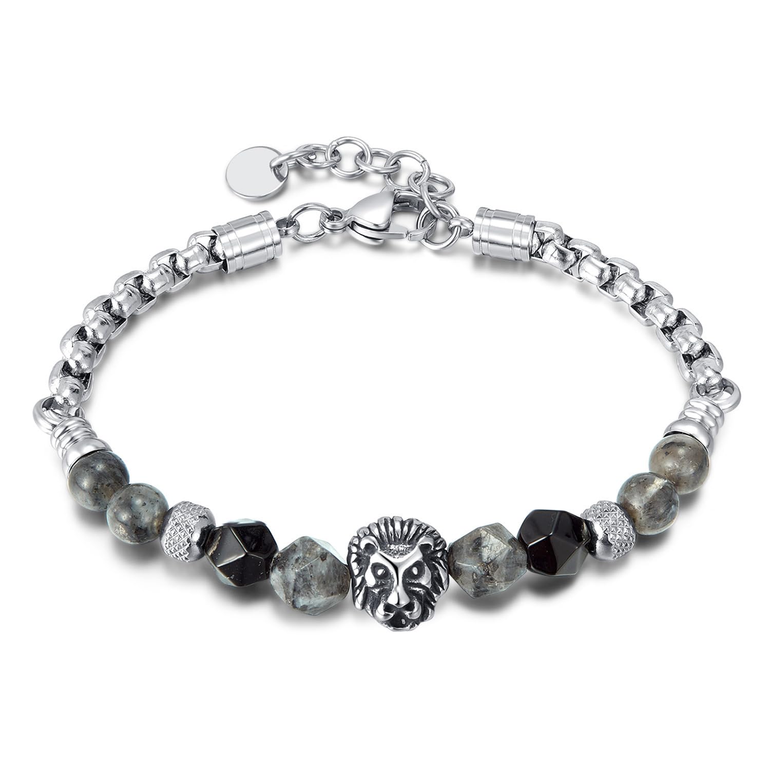 Italian handmade stainless steel men's bracelet by Memories but Unique, casual trendy jewelry for birthdays and anniversaries.