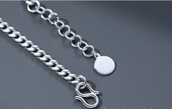 Vintage Thai silver men's bracelet with intricate traditional designs, crafted by Memories but Unique.