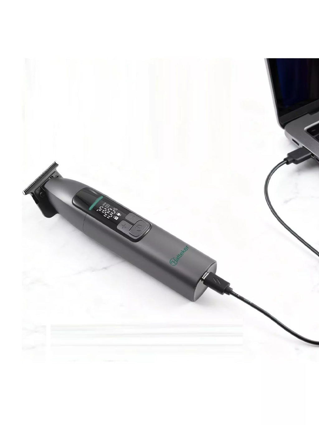 Rechargeable cordless hair clipper by Trendsi with LED display, waterproof design, portable and suitable for easy hair trimming.