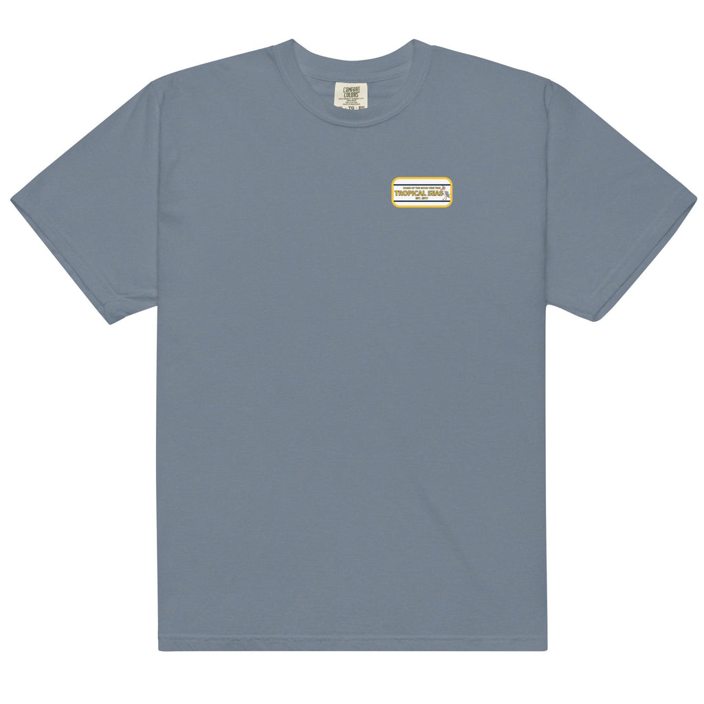 Men’s high flying sailor heavyweight T-shirt by Memories but Unique, featuring a nautical graphic on soft, durable fabric.