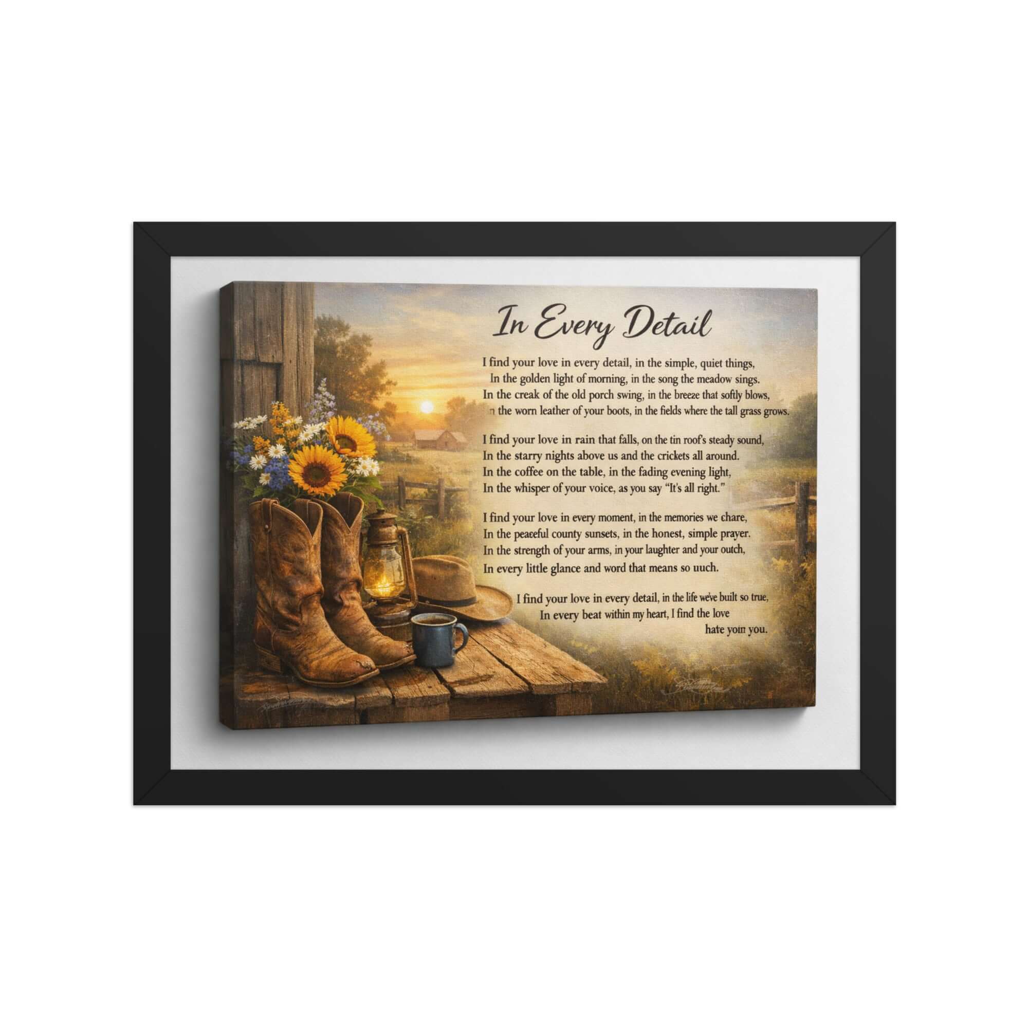 Framed vintage art print poster by Robyn & Grit on enhanced matte paper, ready to hang, with a black 12x16 frame.