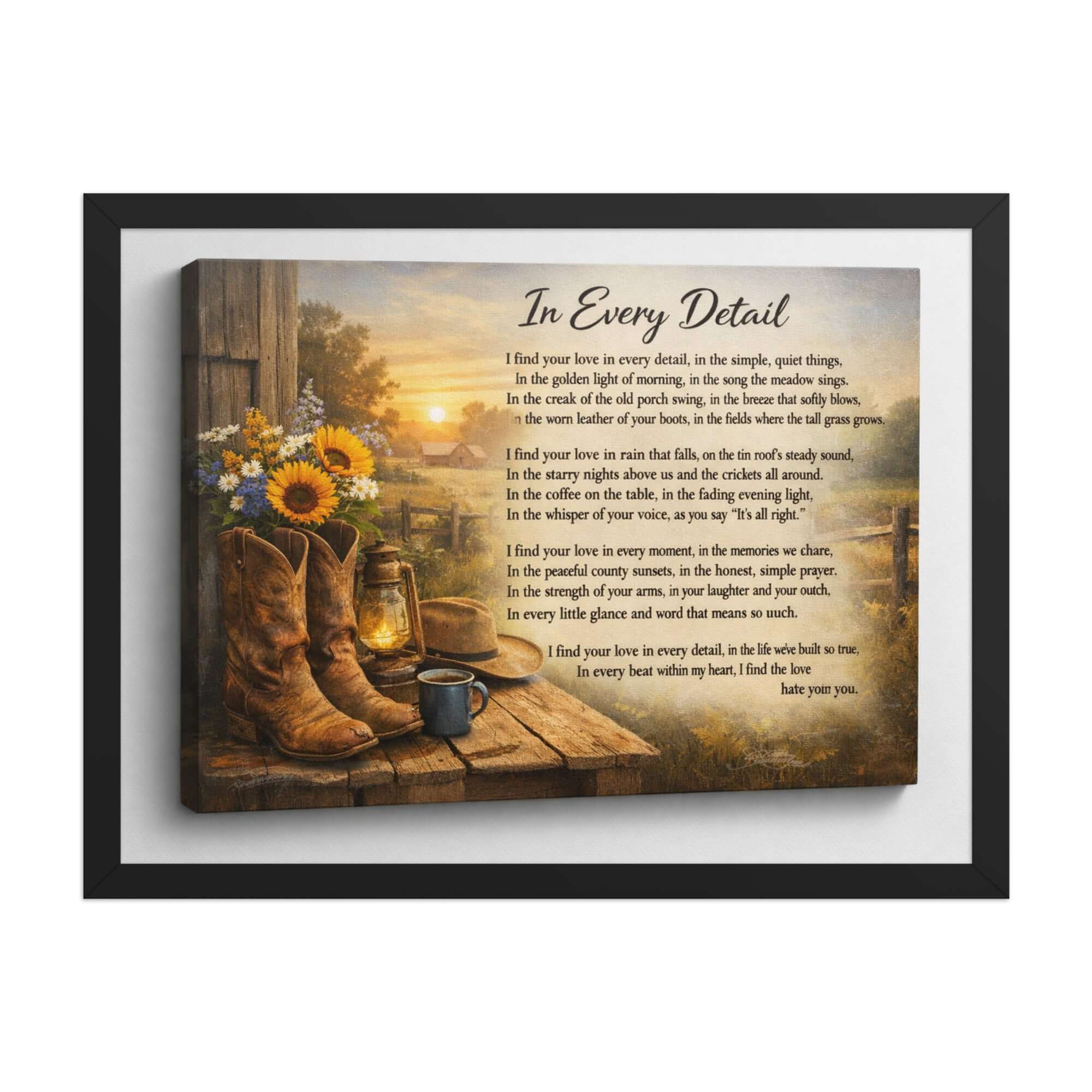 Framed Robyn & Grit vintage art print poster on enhanced matte paper, ready to hang, featuring a black 18x24 inch design.