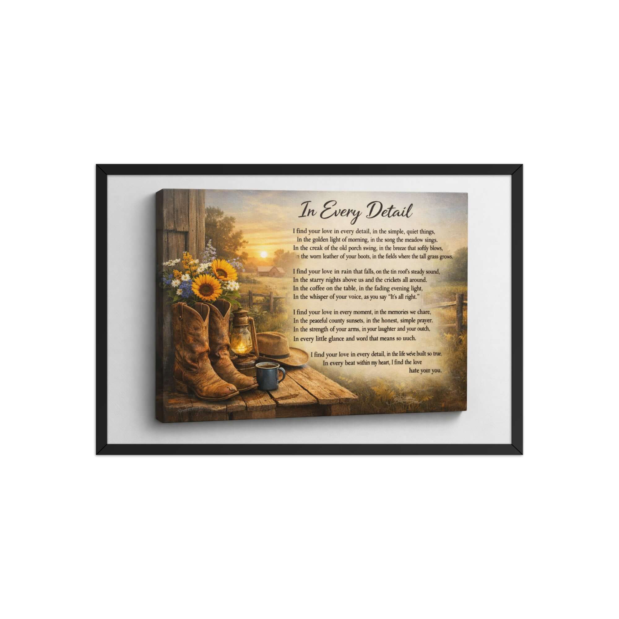 Framed Robyn & Grit vintage art print poster on enhanced matte paper, ready to hang with a black frame, 20x30 inches.