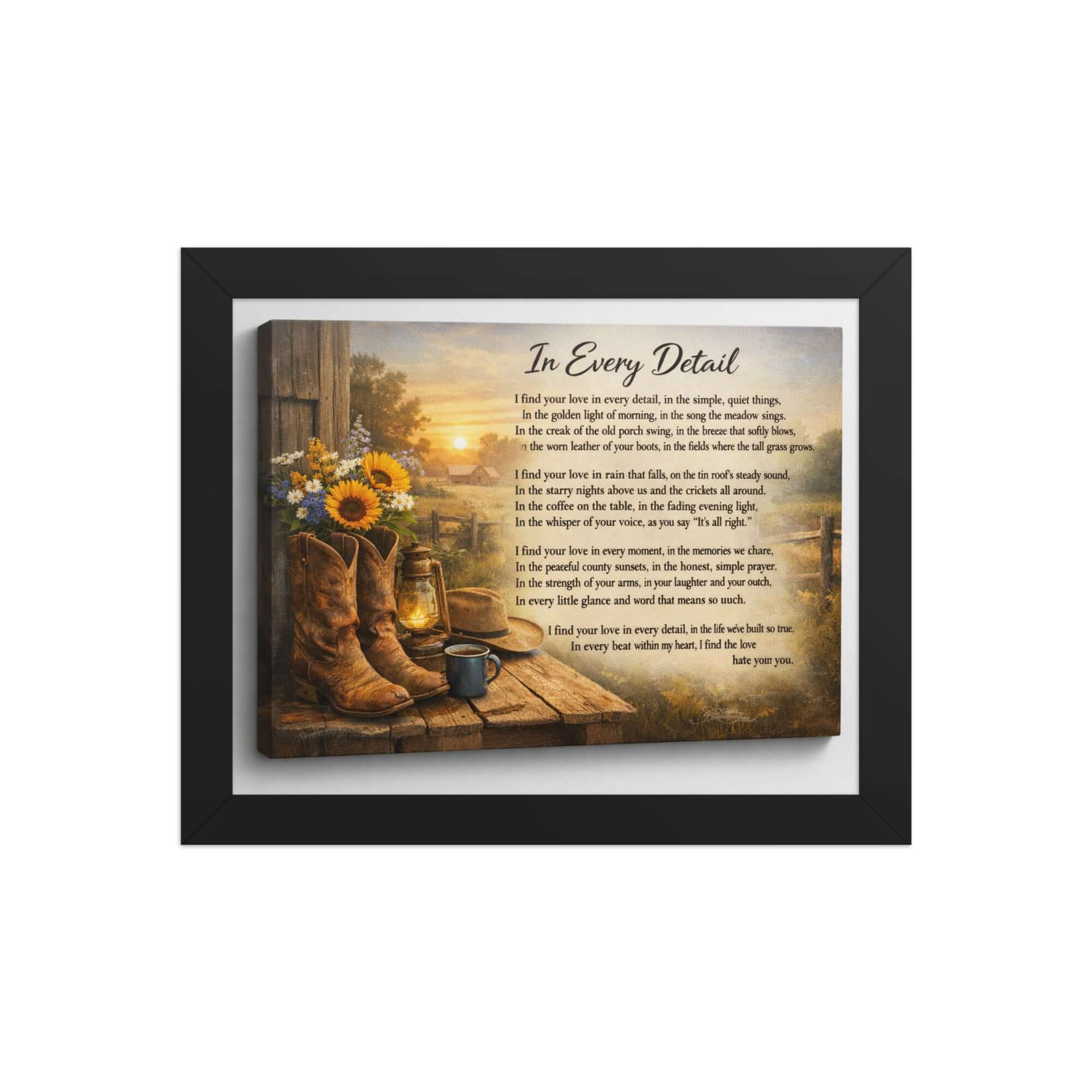 Framed vintage art print poster by Robyn & Grit on enhanced matte paper, ready to hang, in a sleek black 8x10 frame.