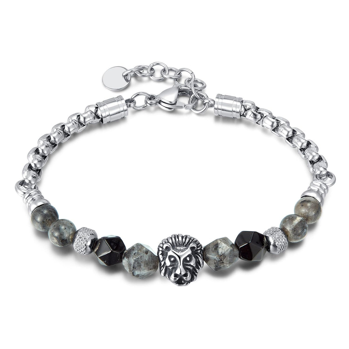 Memory but Unique Kim Carrey Italian handmade stainless steel men's bracelet, casual trendy accessory for birthday or anniversary gifts