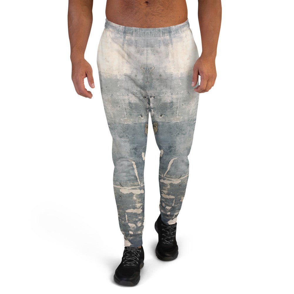 Men's CLOCHARD Grunge joggers by Memories but Unique, stylish sweatpants with a relaxed fit and grunge design, perfect for casual wear.